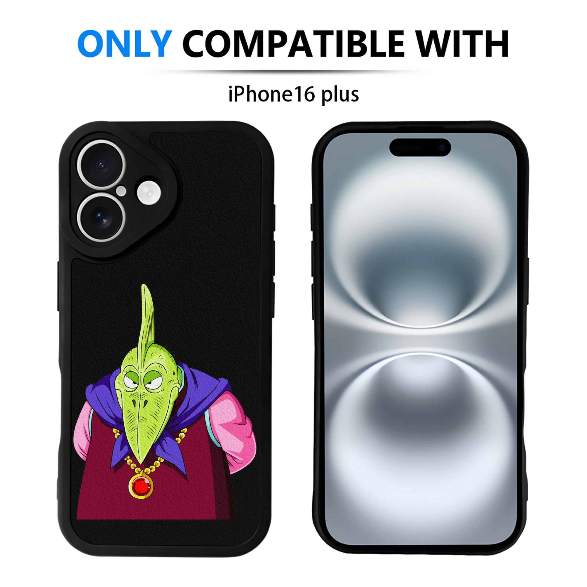 （画像用） ドラゴンボール DRAGON BALL 【iPhone 16シリーズ対応】シリコンスマホケース（レザー調） 材質：シリコン